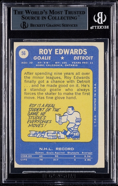 Roy Edwards Signed 1969 Topps No. 56 (BAS)