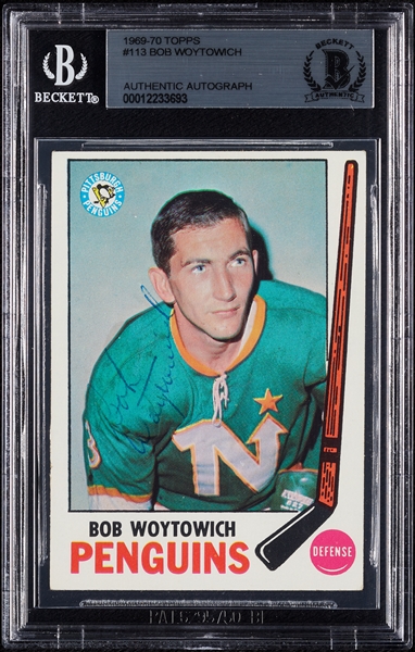 Bob Woytowich Signed 1969 Topps No. 113 (BAS)