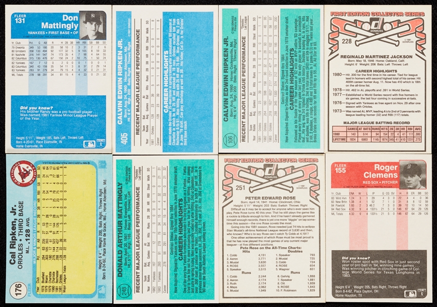 1980s Fleer and Donruss Baseball Complete Set Run (16)