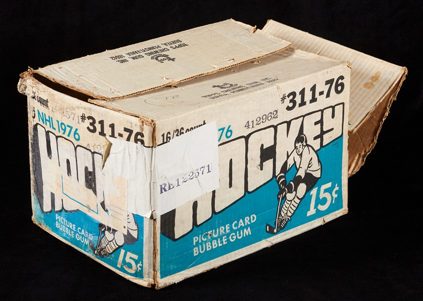 1976-77 Topps Hockey Wax Box Empty Case