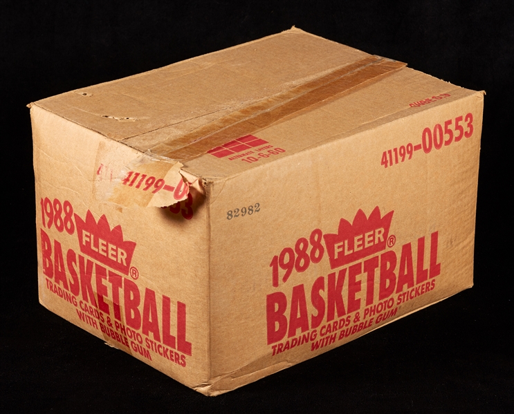 1988-89 Fleer Basketball Wax Box Empty Case