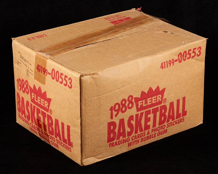 1988-89 Fleer Basketball Wax Box Empty Case