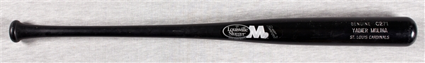 Yadier Molina 2004-2008 Louisville Slugger Game-Used Bat (PSA Taube LOA)