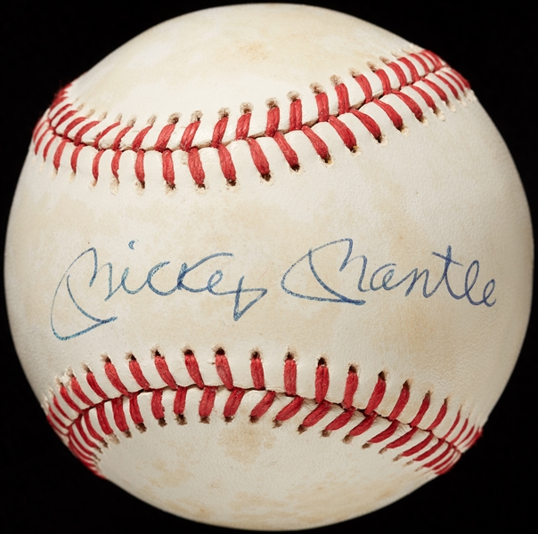 Mickey Mantle Single-Signed OAL Baseball (BAS)