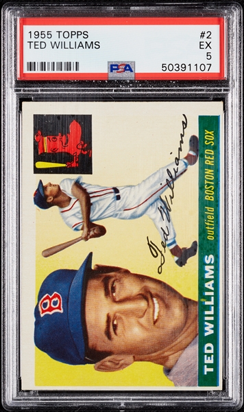1955 Topps Ted Williams No. 2 PSA 5