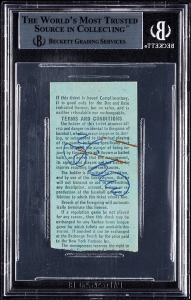 Yogi Berra & Bill Dickey Signed Yankees Ticket Stub (July 22, 1972 - Retirement of No. 8) (BAS)