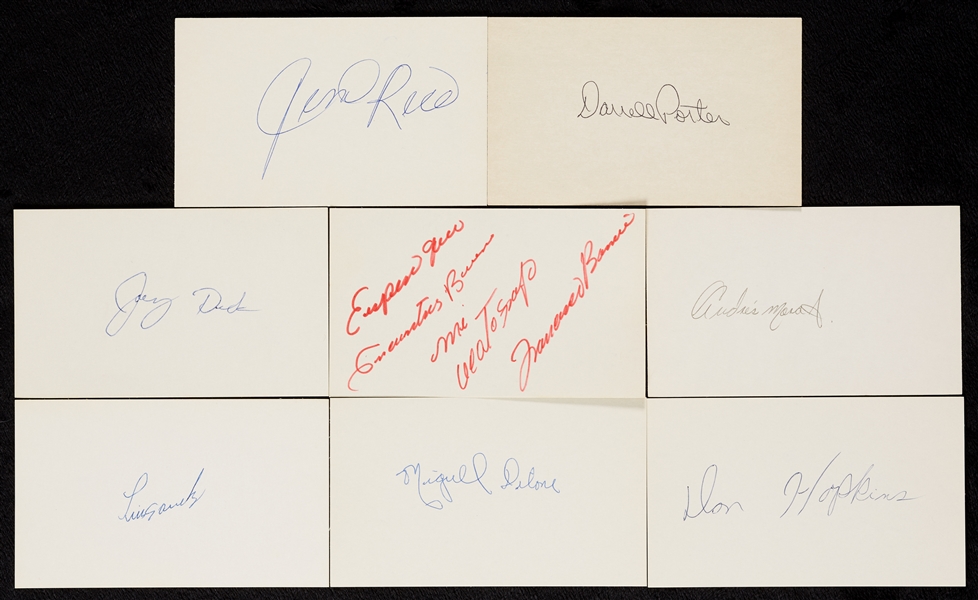 1970-1987 Signed Index Card Collection (800)