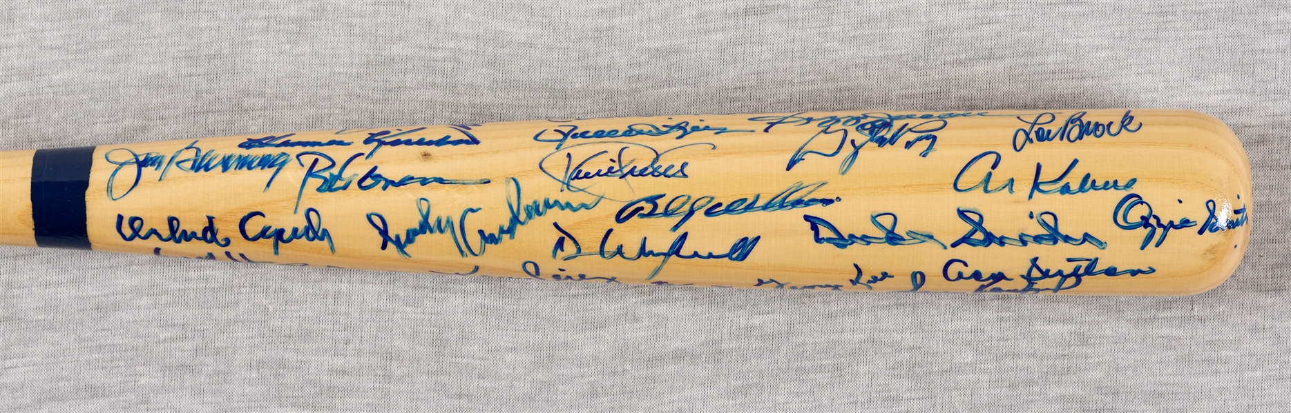 HOFer Multi-Signed Rawlings Bat with Puckett, Koufax, Musial (42) (BAS)