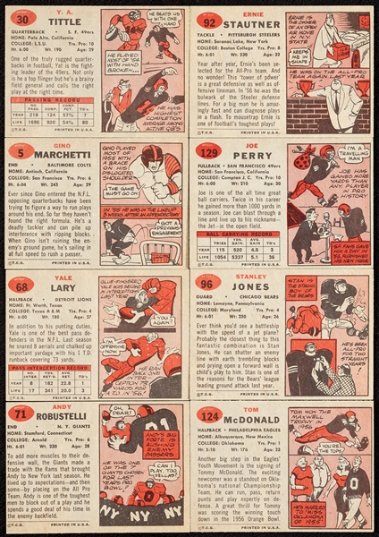1957 Topps Football Partial Set (136/154)