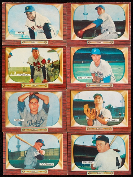 1955 Bowman Baseball Group With Mays (78)