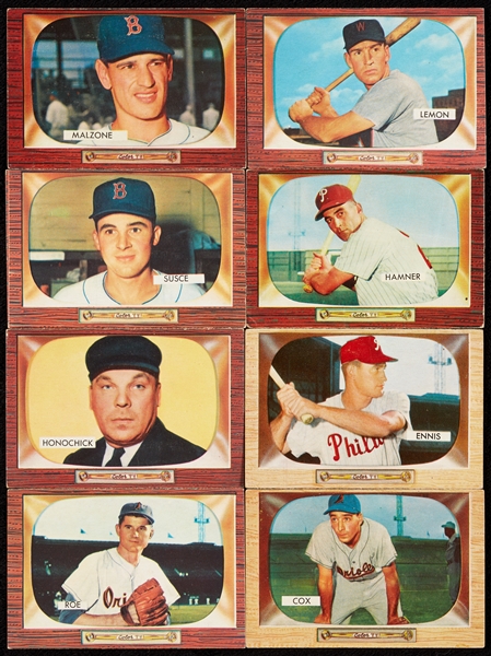 1955 Bowman Baseball Group With Mays (78)