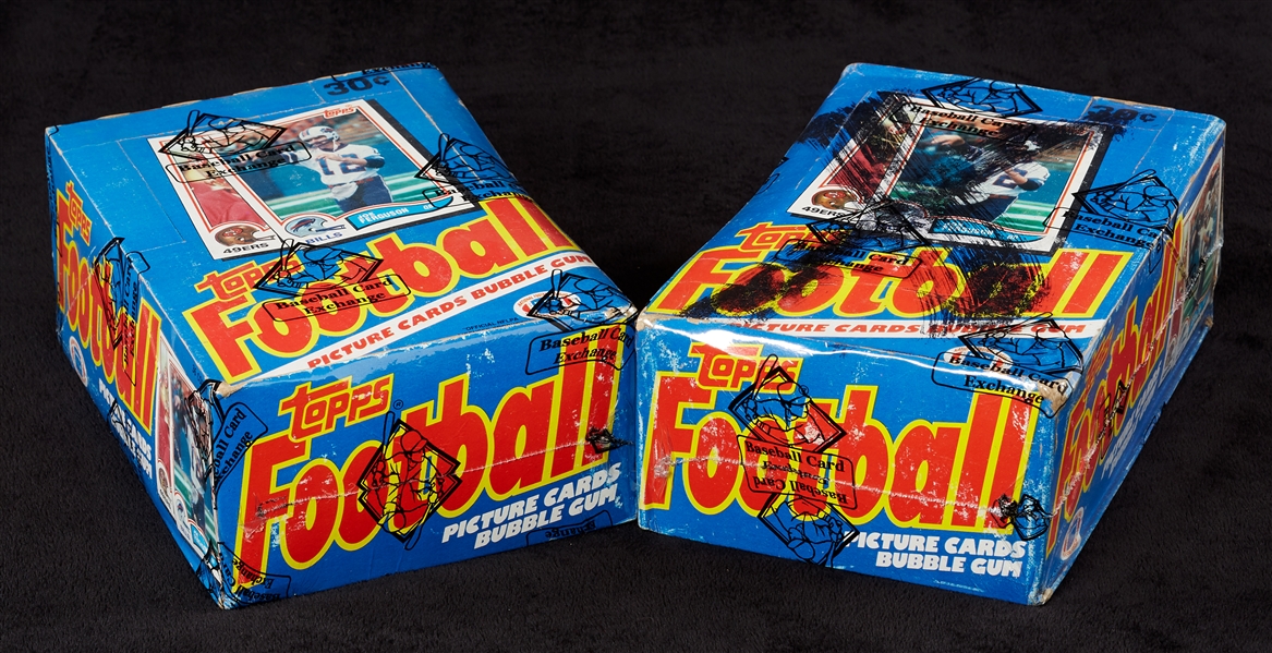 1982 Topps Football Wax Box Pair (2) (BBCE)