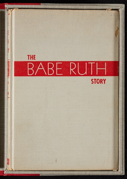 Babe Ruth Signed The Babe Ruth Story First Edition Presentation Copy Book (Graded BAS 10)