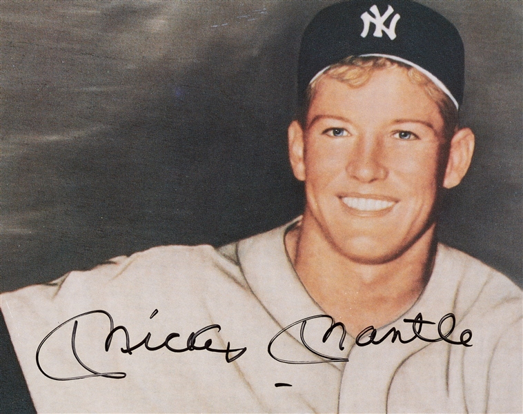 Mickey Mantle Signed The Mighty Mick of '56 Framed Poster (BAS)