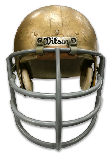 John Scully Game-Used Notre Dame Wilson Helmet