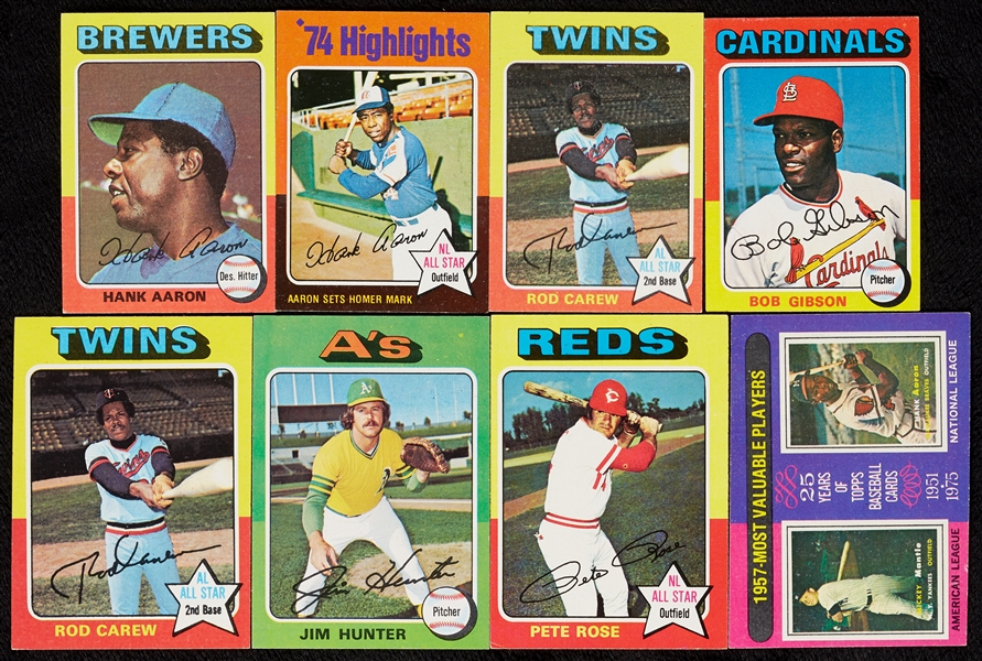 1972-75 Topps Baseball Pack-Fresh Cards With Slabbed (19), HOFers