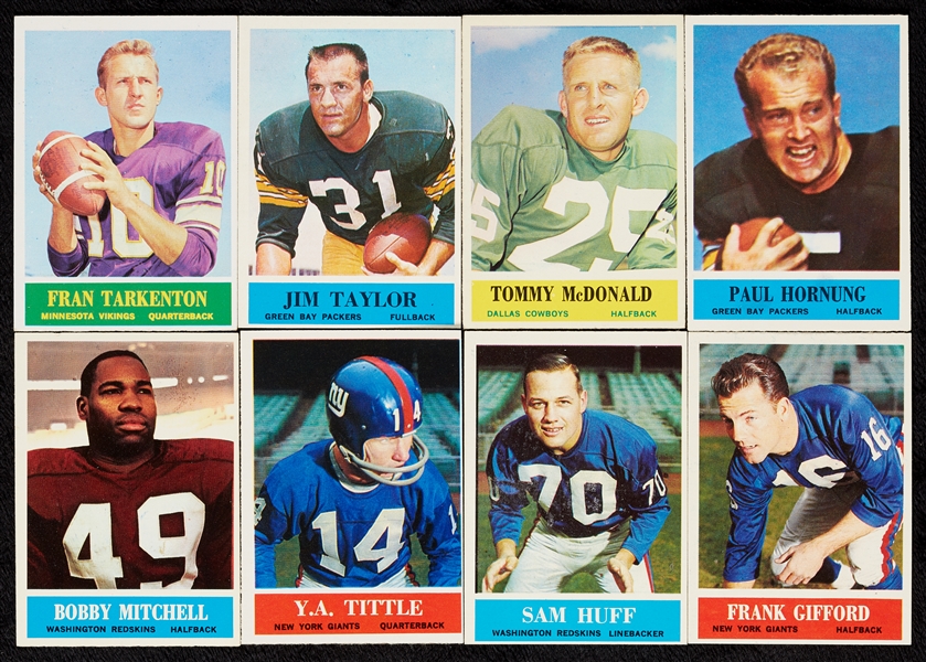 1964 Philadelphia Gum Football Partial Set With 31 PSA Slabs (132/198)