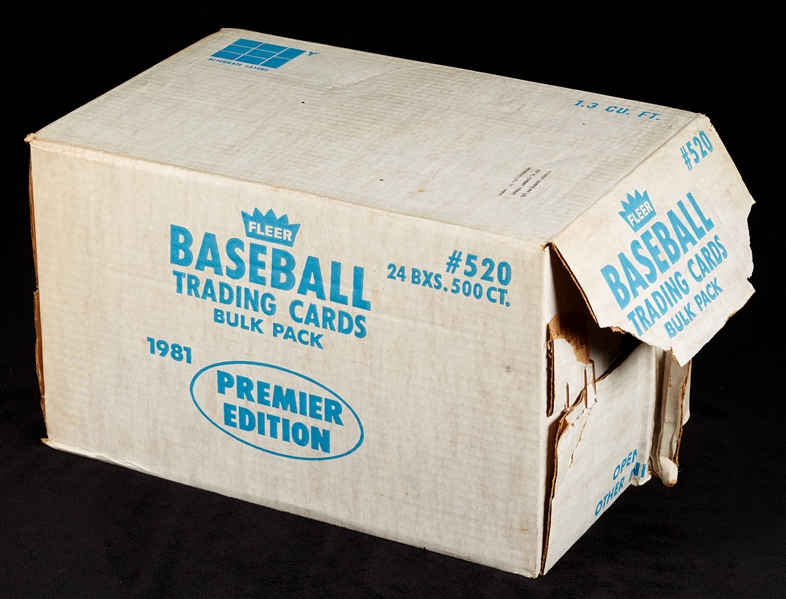 1981 Fleer Baseball Opened Vending Case (12,000)