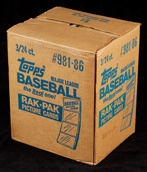 1986 Topps Baseball Rack Pack Sealed Case (3/24)