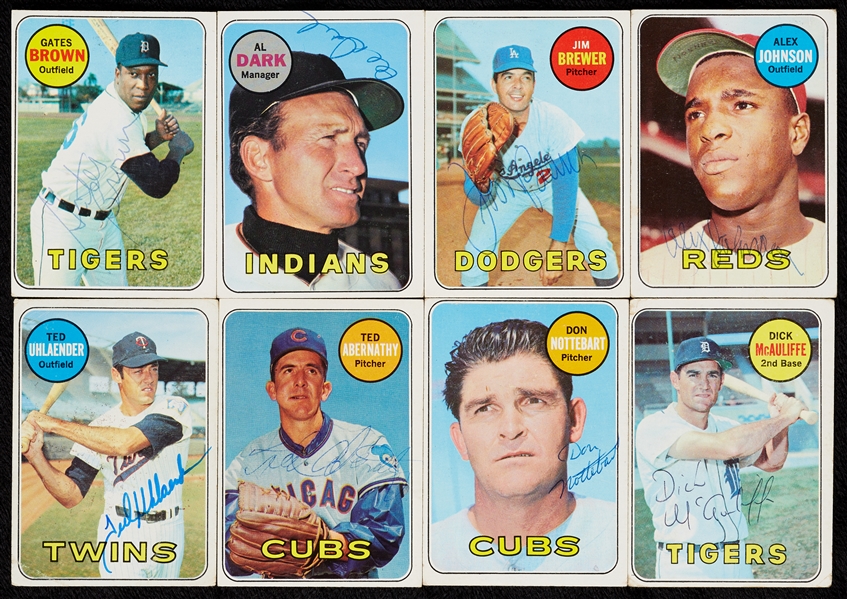 Signed 1969 Topps Baseball Card Group (225)