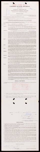 Willie Horton 1964 Puerto Rican League Contract (1964) (BAS)