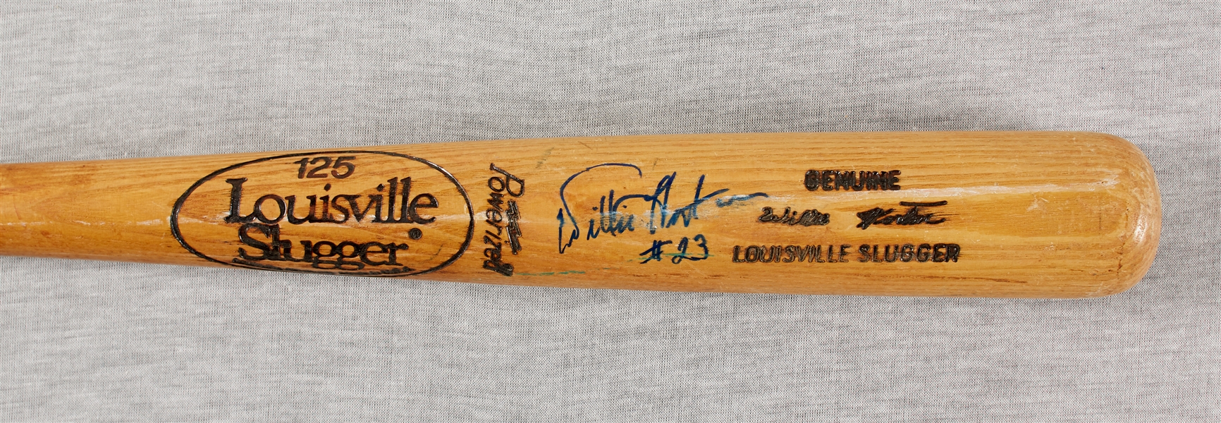 Willie Horton Game-Used & Signed Louisville Slugger Bat