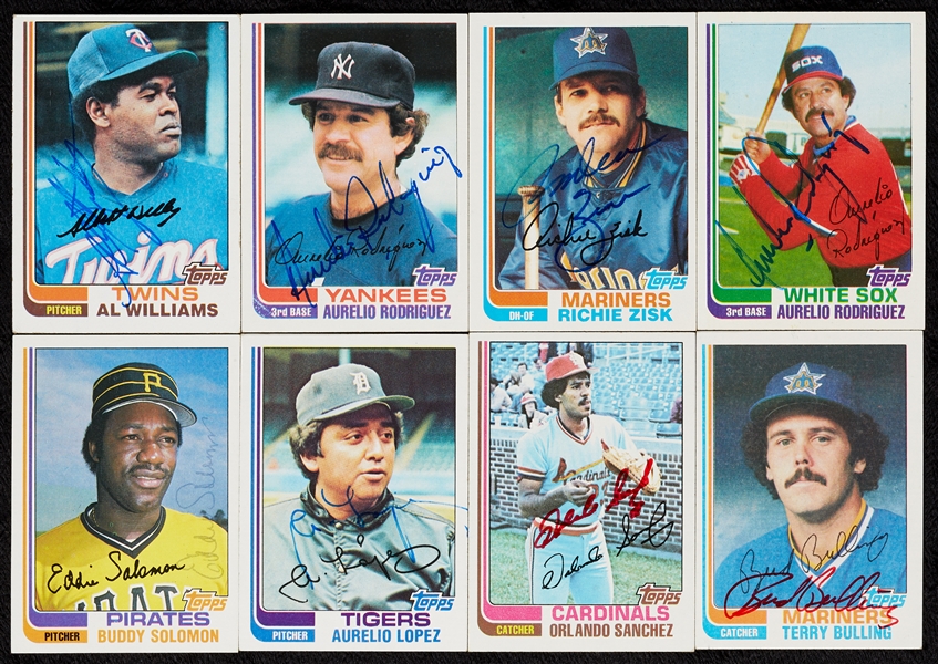 Signed 1982 Topps Baseball Card Group (528)