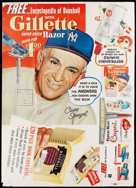Casey Stengel 1950s Salesman Store Kit