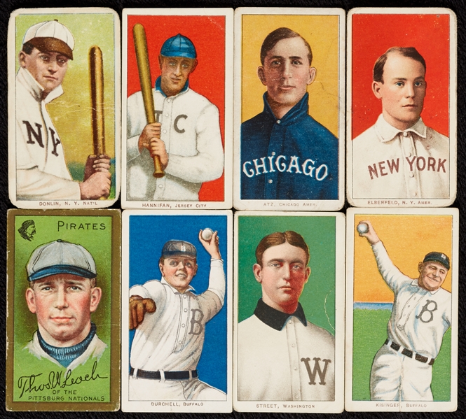 1909-11 T206 White Borders and a T205 Gold Border (8)