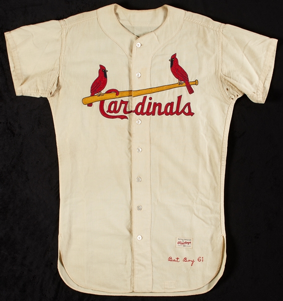 1961 St. Louis Cardinals Bat Boy Home Jersey