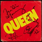 Queen Group-Signed Store Promo Display with Freddie Mercury (BAS)