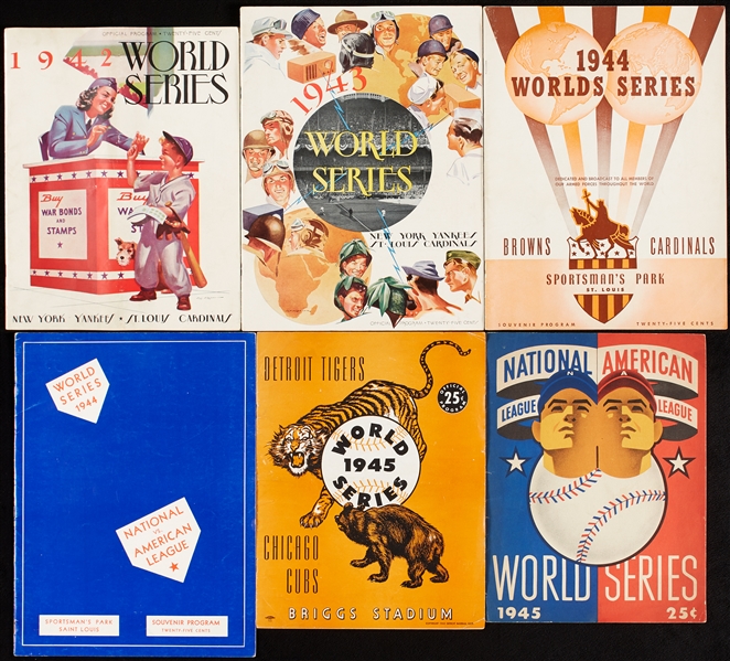 1940s World Series Program Group (6)