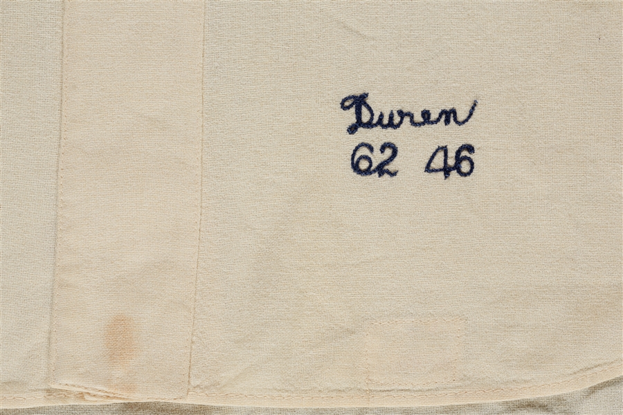 Ryne Duren 1962 Los Angeles Angels Home Jersey (MEARS 9.5)