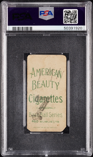 1909-11 T206 Hugh Duffy (American Beauty) PSA Authentic