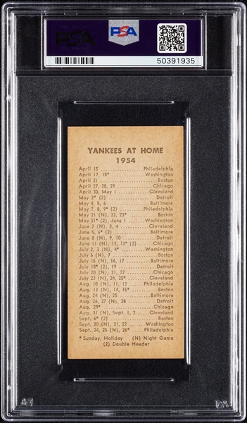 1954 NY Journal-American Mickey Mantle PSA 7