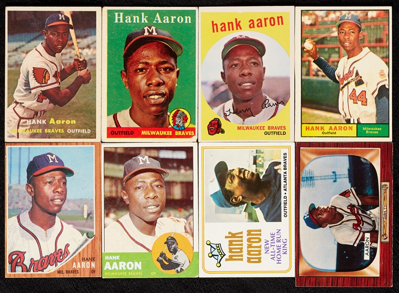 1955-76 Topps Hank Aaron Array, Regular Issue and Specials (57)