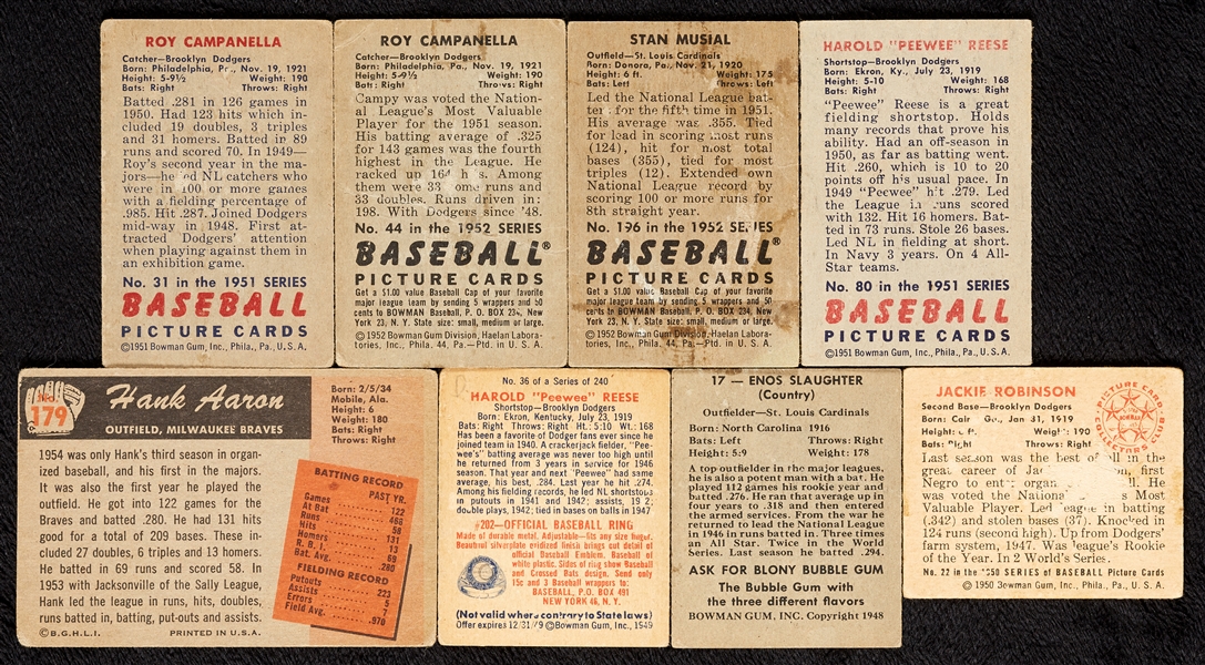 1948-55 Bowman Baseball With 17 Hall of Famers (53)