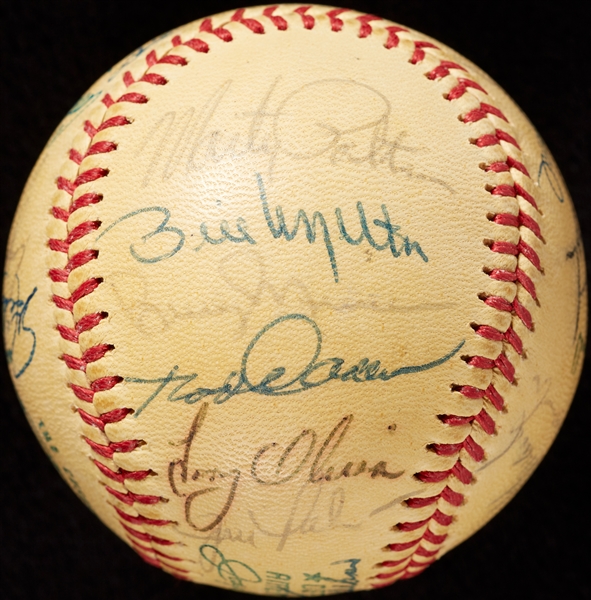 1971 American League All-Star Team-Signed Baseball with Thurman Munson (BAS)