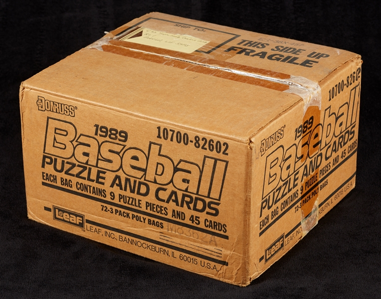 1989 Donruss Baseball Unopened Rack Pack Case (72)