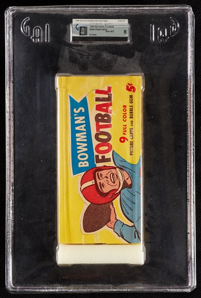 1955 Bowman Football High-Grade Display Box (GAI 8)