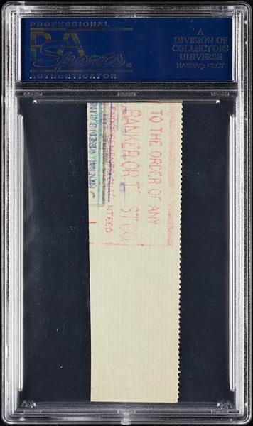 Ty Cobb Cut Signature from Check (PSA/DNA)