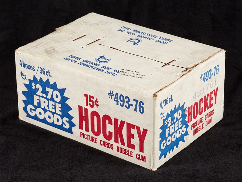 1976-77 Topps Hockey Unopened Wax Case (4/36)