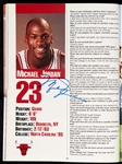 1989-90 Chicago Bulls NBA Champions Team-Signed Yearbook with Michael Jordan, Pippen (14) (BAS)