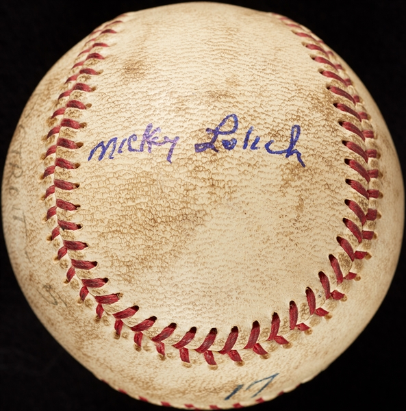 Mickey Lolich Career Win No. 83 Final Out Game-Used Baseball (9/24/1968) (BAS) (Lolich LOA)