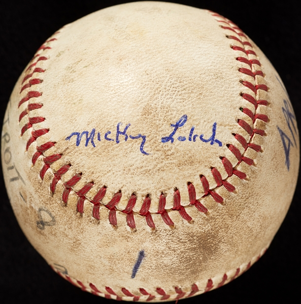 Mickey Lolich Career Win No. 117 Final Out Game-Used Baseball (4/16/1971) (BAS) (Lolich LOA)