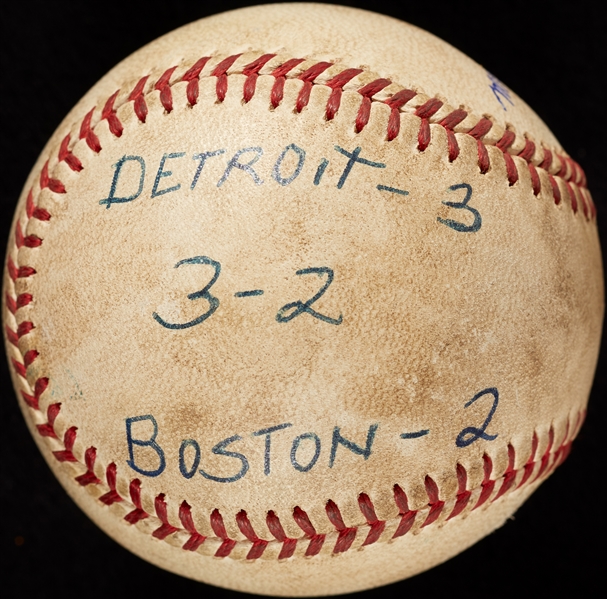 Mickey Lolich Career Win No. 142 Final Out Game-Used Baseball (4/15/1972) (BAS) (Lolich LOA)