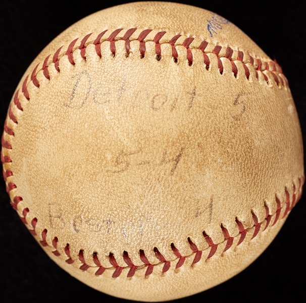 Mickey Lolich Career Win No. 177 Final Out Game-Used Baseball (9/10/1973) (BAS) (Lolich LOA)