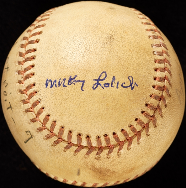 Mickey Lolich Career Win No. 180 Final Out Game-Used Baseball (4/30/1974) (BAS) (Lolich LOA)