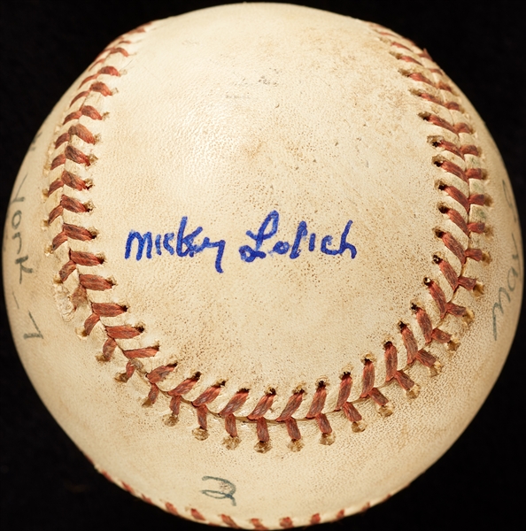 Mickey Lolich Career Win No. 209 Final Out Game-Used Baseball (5/8/1976) (BAS) (Lolich LOA)