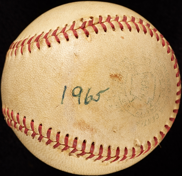 Mickey Lolich 500th Career Strikeout Game-Used Baseball (1965) (BAS) (Lolich LOA)